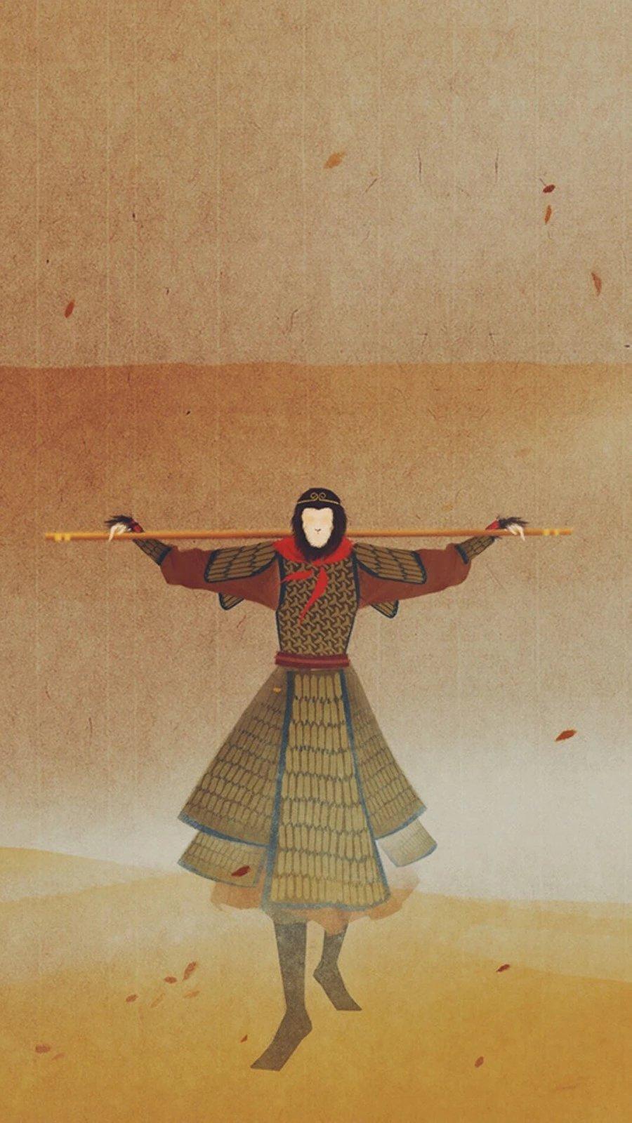 大话西游无脸插画图片,大话西游无脸插画图片手绘(如今转身拥抱,从此