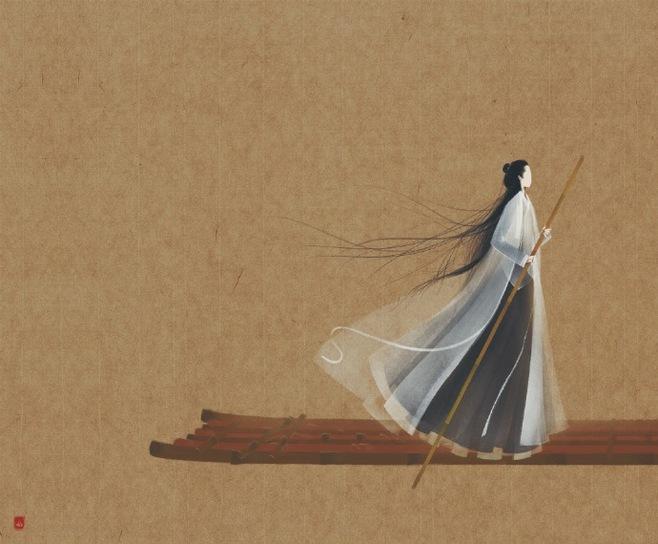 大话西游无脸插画图片,大话西游无脸插画图片手绘(如今转身拥抱,从此