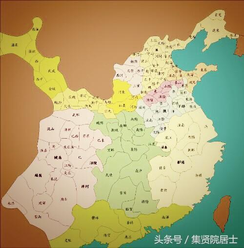 三国时期郡县地图图片