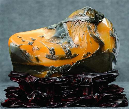 台山玉中的混沌神物,台山玉石之乡(从默默无闻中跃起)