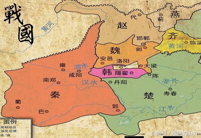 战国七雄都是今天的哪些省份？七国地图和现地图对照