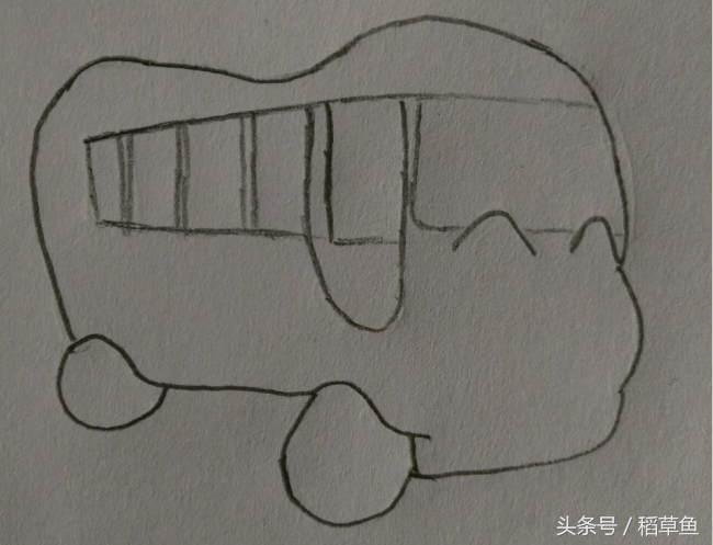 天安门卡通图片，怎么画天安门建筑卡通画（简笔画——坐着卡通狗大巴车去北京天安门）