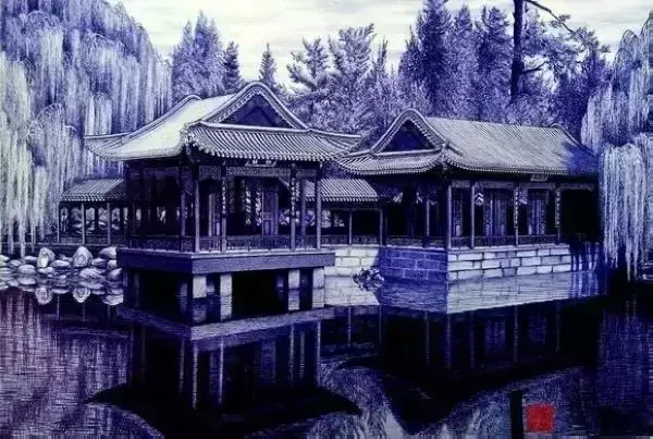 长城怎么画，长城怎么画立体（看看这些非常画作）