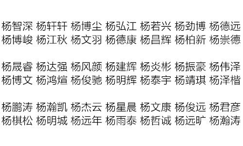 杨姓男孩99分的名字，杨姓女宝宝取名大全2022（2017鸡年杨姓男孩起名方法案例欣赏）
