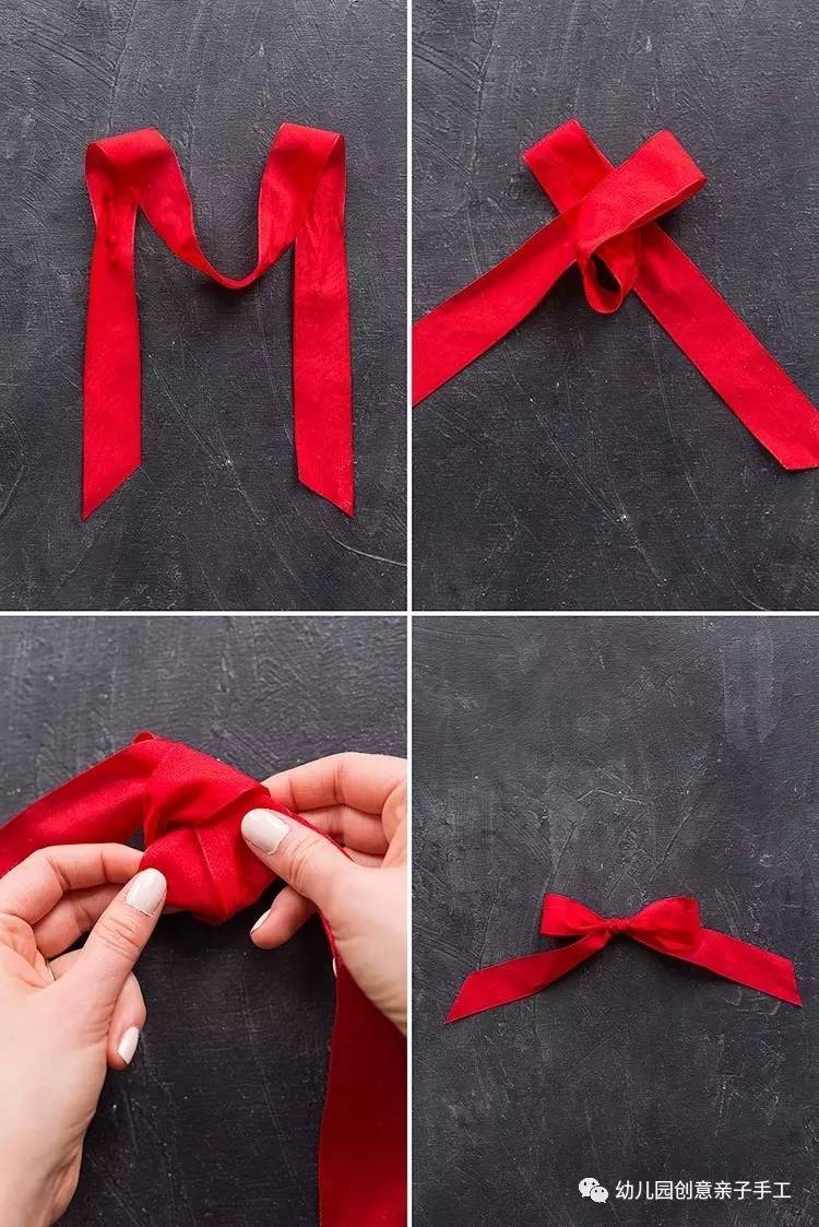 手工制作蝴蝶结,幼儿园亲子手工之丝带蝴蝶结七款清新美腻教程 - 玉