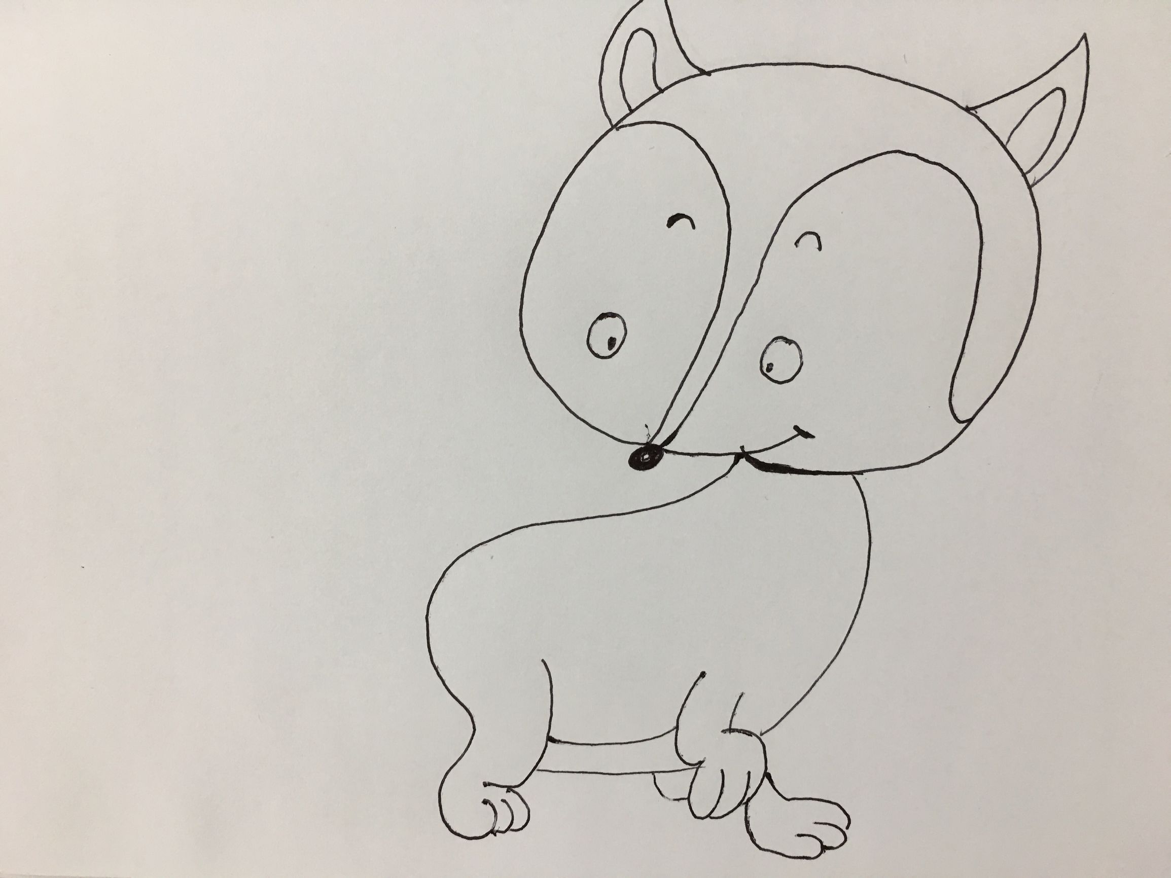 蜥蜴（蜥蜴简笔画），简笔画——萌翻四海八荒的小狐狸（简笔画的蜥蜴）