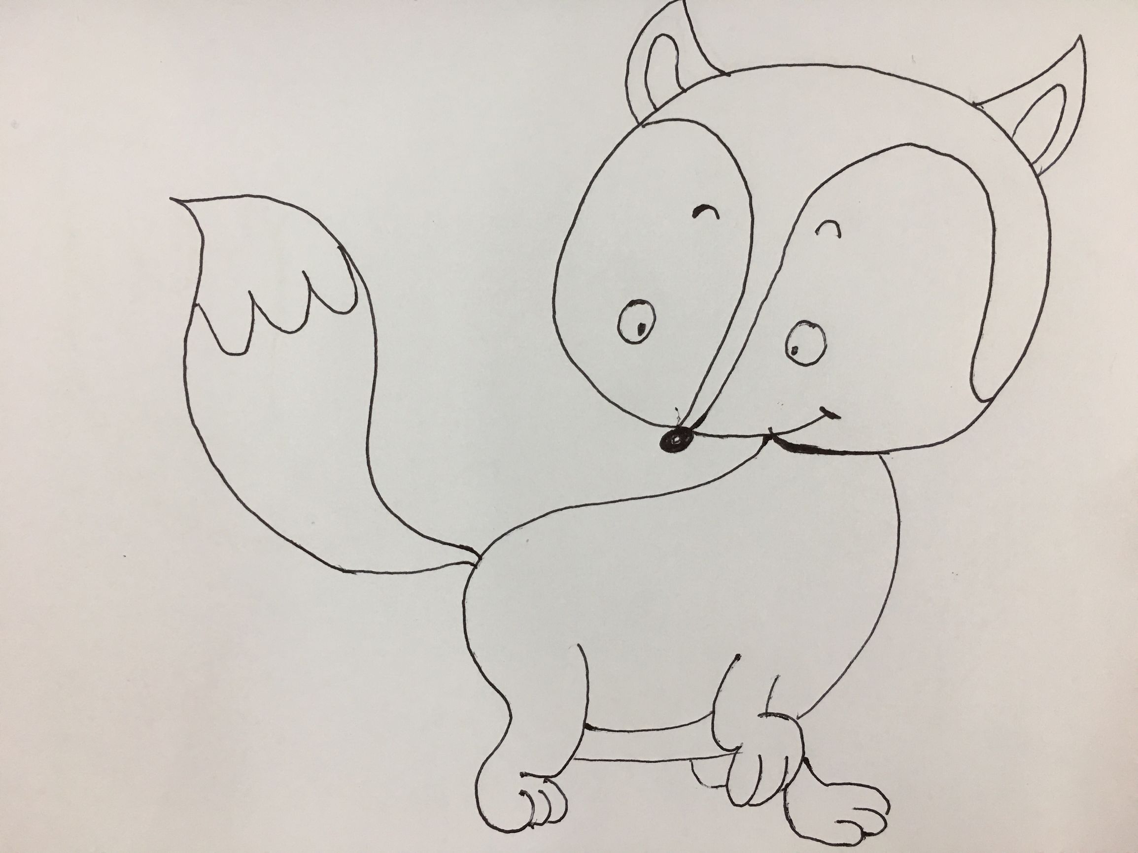 蜥蜴（蜥蜴简笔画），简笔画——萌翻四海八荒的小狐狸（简笔画的蜥蜴）