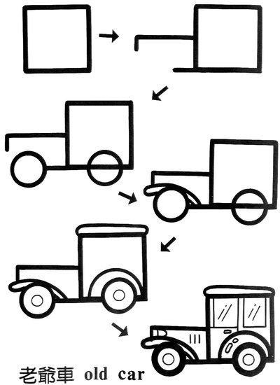 简笔画之荷叶，和小朋友互动（一个正方形画出N种画）