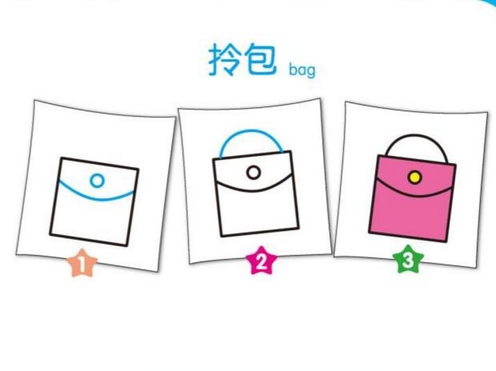 简笔画之荷叶，和小朋友互动（一个正方形画出N种画）