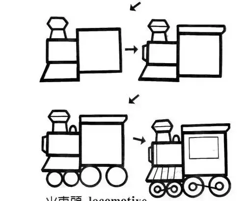 简笔画之荷叶，和小朋友互动（一个正方形画出N种画）