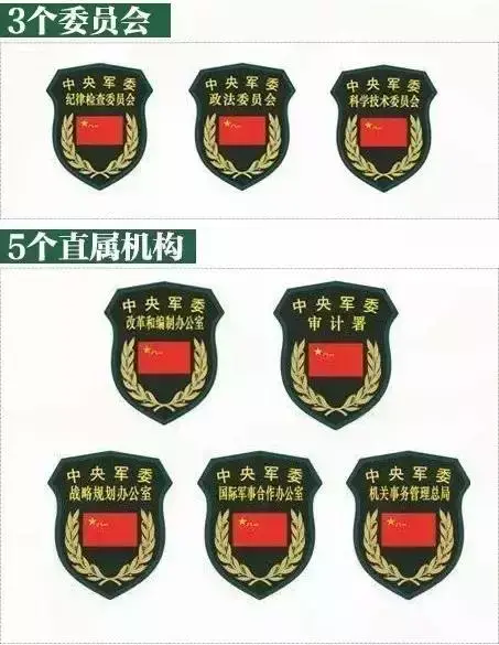 中国军衔等级胸章，军服胸章级别图怎么看（军改后的全军部队臂章和军衔标识暨军服大全）