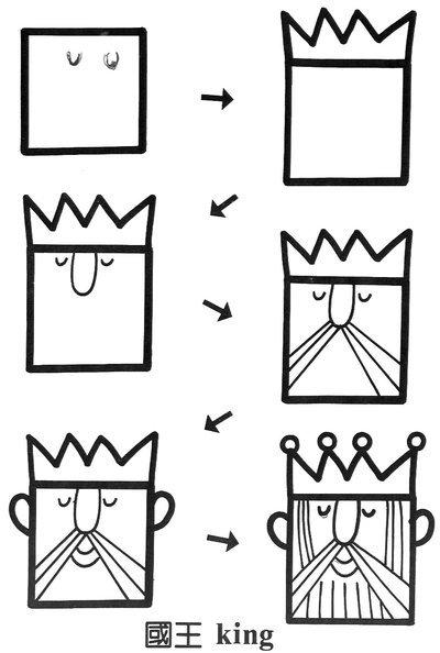 简笔画之荷叶，和小朋友互动（一个正方形画出N种画）