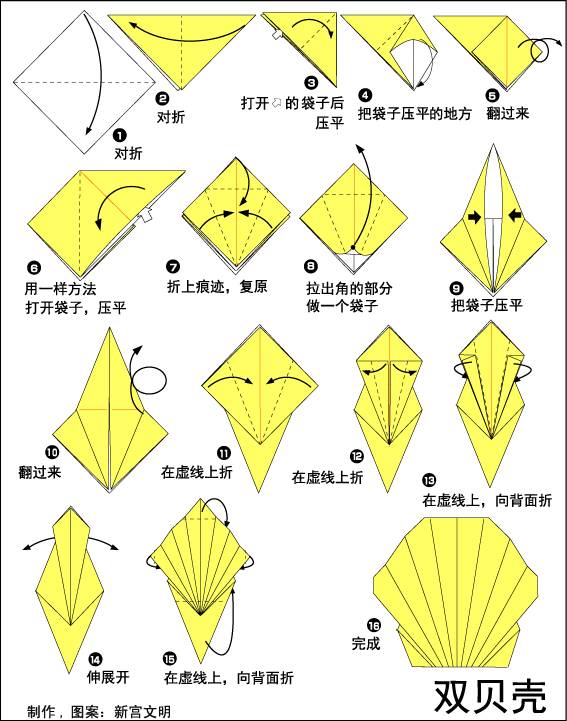 手工折纸鲨鱼怎么折，用纸折鲨鱼怎样折（幼儿园亲子手工之折纸）