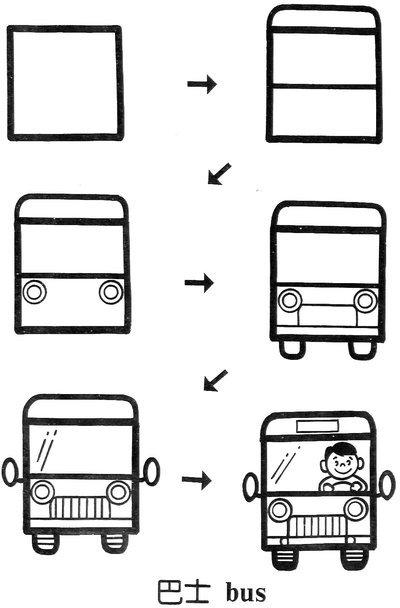 简笔画之荷叶，和小朋友互动（一个正方形画出N种画）