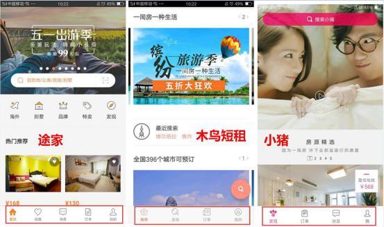 短租公寓app哪个好，哪些短租房APP值得推荐（途家、木鸟短租、小猪App竞品分析）