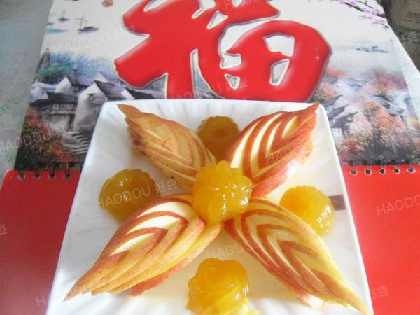 苹果果盘做法，苹果果盘的做法（苹果花式果盘）