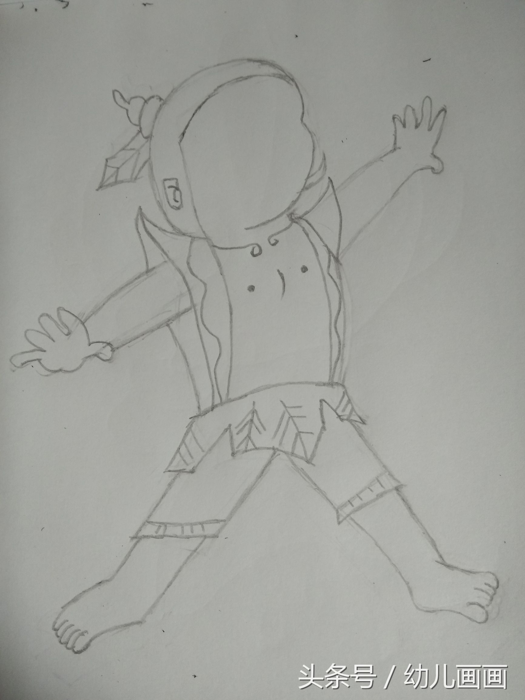 如何简单的画出葫芦娃，怎么画葫芦娃简单（童年回忆之葫芦娃线条画！）