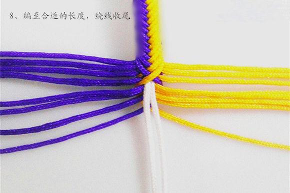 金刚结手链收尾扣，弹力绳手串打结方法收尾（九乘迦叶金刚结手绳）