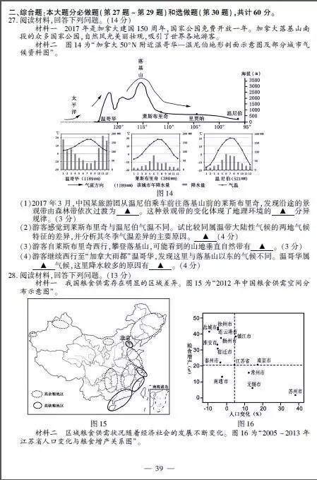 2017年江苏高考物理试题及答案，2017年江苏高考物理试题及答案大全（2017年江苏高考各科试题答案出炉）