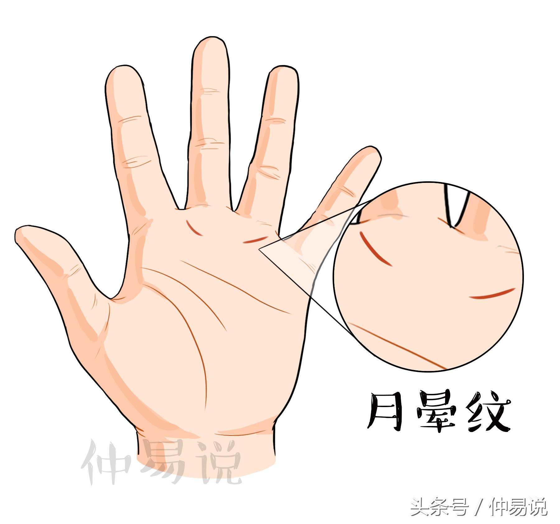 月晕是什么，月晕是什么颜色（手上有这3种月晕纹）