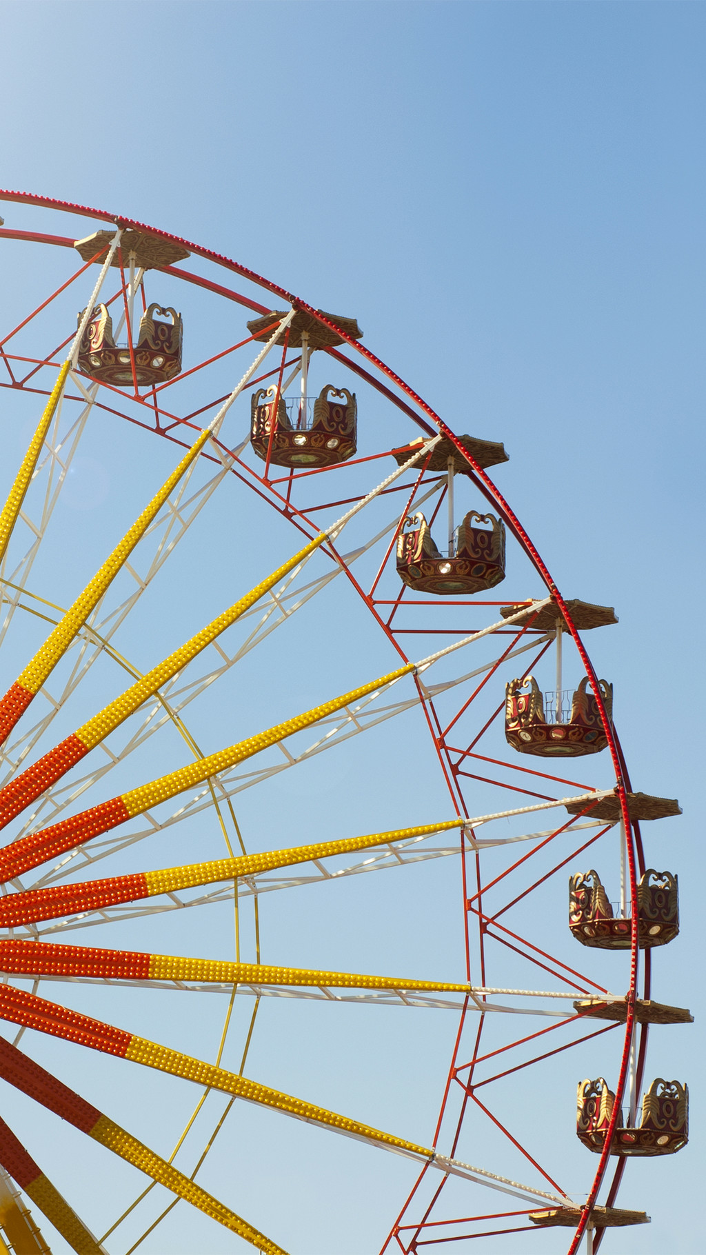 唯美摩天轮风景背景图高清(手机壁纸,幸福摩天轮)