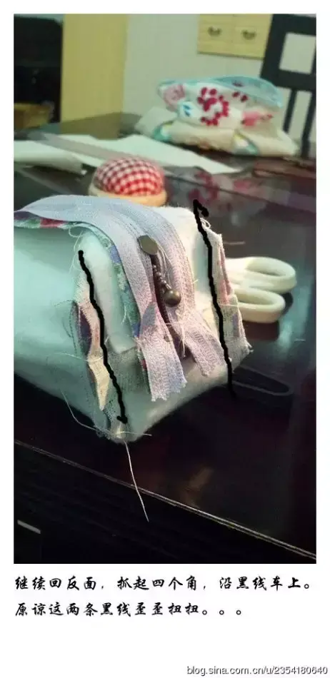 荷叶边缝制方法，一片式方形小手包随身小包简易制作和尺寸图