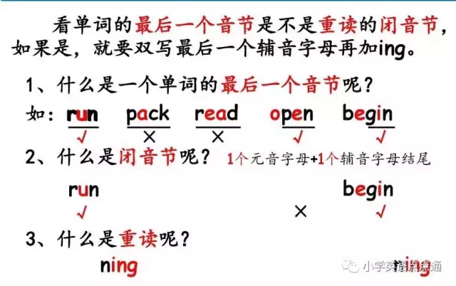 现在分词形式，type现在分词形式（语法小课堂——小学英语中现在分词的变化规则解析）