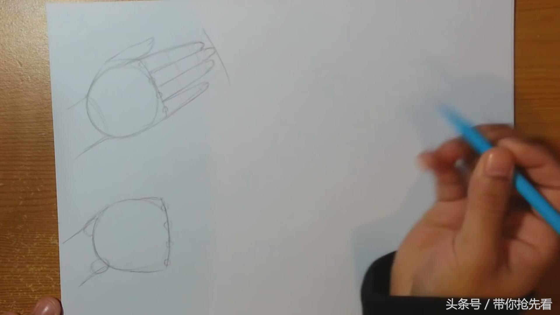 一步一步教你画手，手怎么画（一步一步教你五种不同手势的动漫人物手的画法）