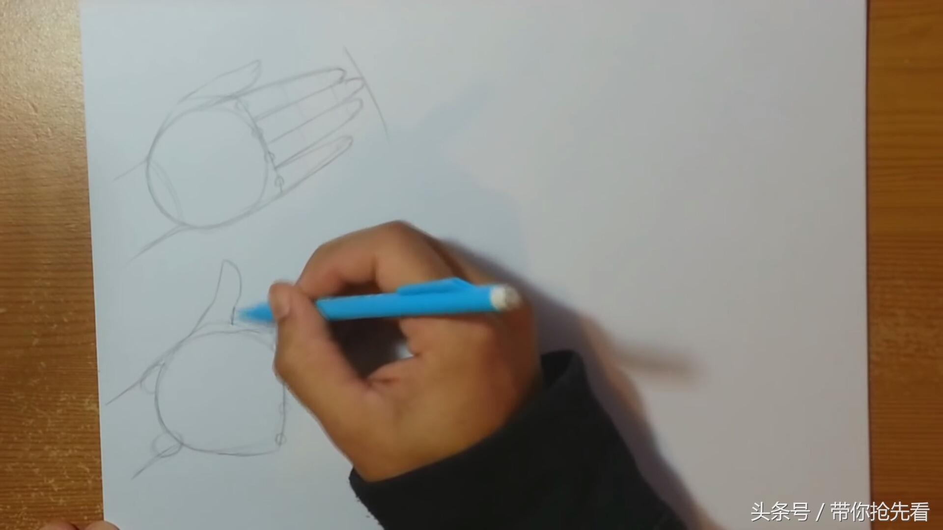 一步一步教你画手，手怎么画（一步一步教你五种不同手势的动漫人物手的画法）