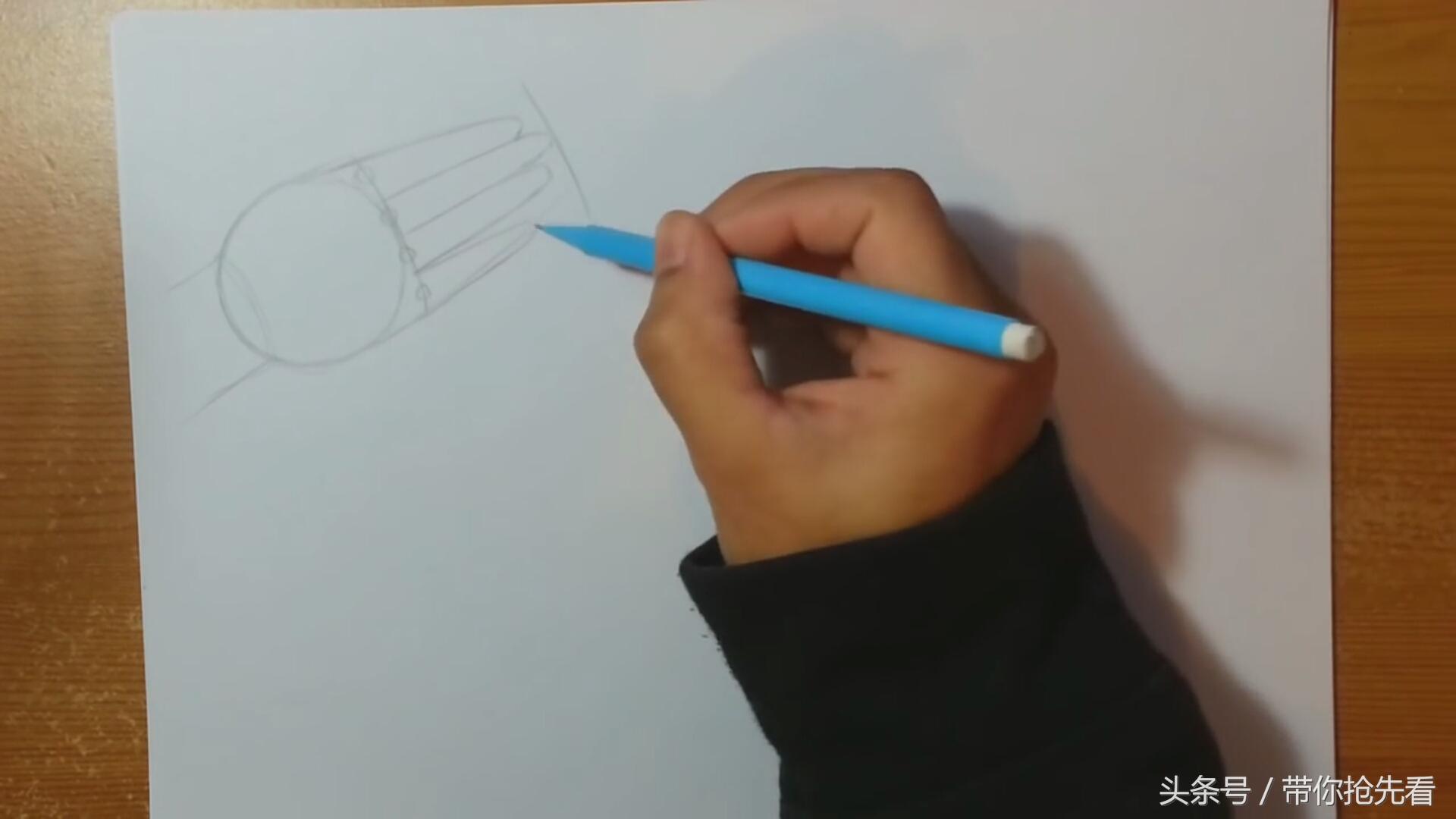 一步一步教你画手，手怎么画（一步一步教你五种不同手势的动漫人物手的画法）