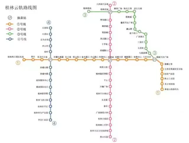 桂林第一条云轨线路，桂林第一条云轨线路大致走向已经确定