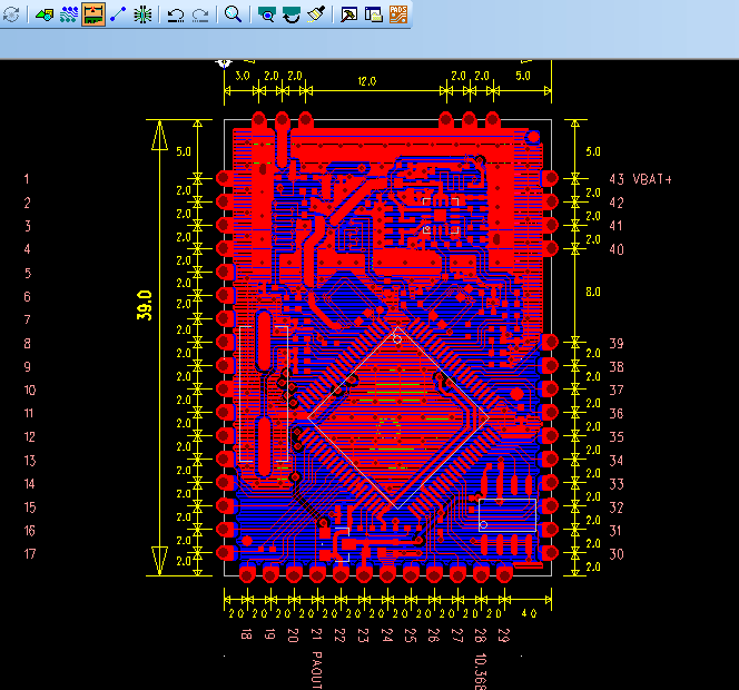 rf电路图 RF射频模块参考原理图和PCB分享