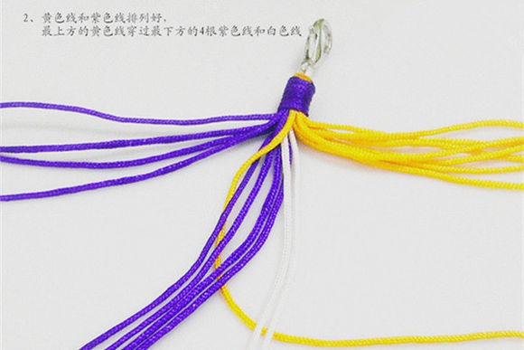 九股线手链绳编织方法图片