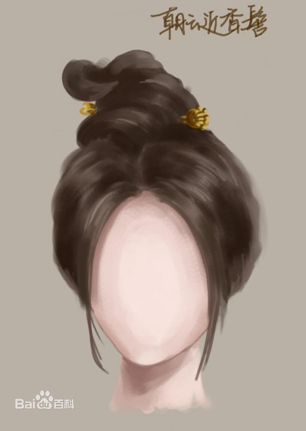 古代女子发髻图片，看了真实的古代发髻（那些美翻的古代发髻盘点）