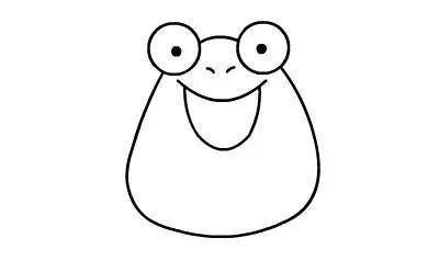 美丽的小池塘简笔画画法，简单的池塘简笔画（夏天池塘的小青蛙呱呱呱）