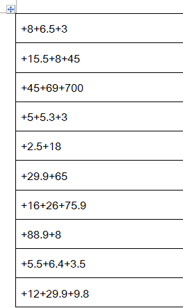 word怎么求和，word文档怎么求和（用Word求和）