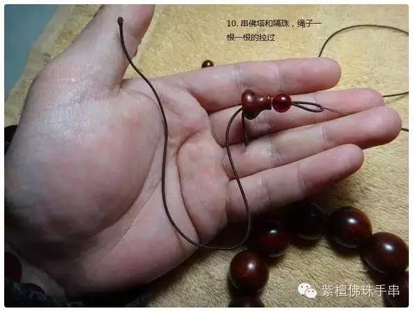 串珠手链怎么打结，佛珠手链打结（有了这个穿珠打结图解）
