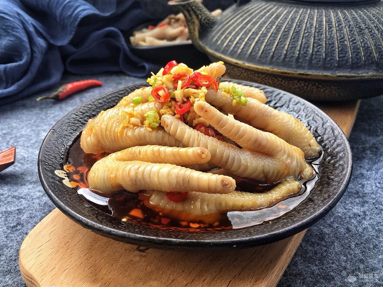 凉拌香辣鸡爪,凉拌麻辣鸡爪的做法 - 玉三网