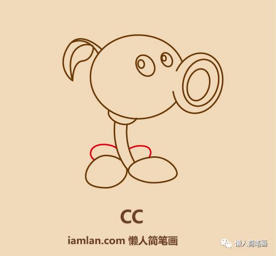 豌豆射手的画法，豌豆射手最神秘的几个形态怎么画（几笔画出植物大战僵尸里的豌豆射手）