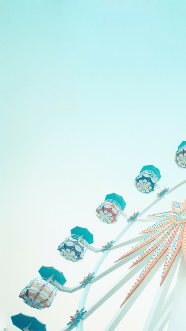 摩天轮 背景图片，摩天轮图片高清（手机壁纸，唯美浪漫摩天轮）