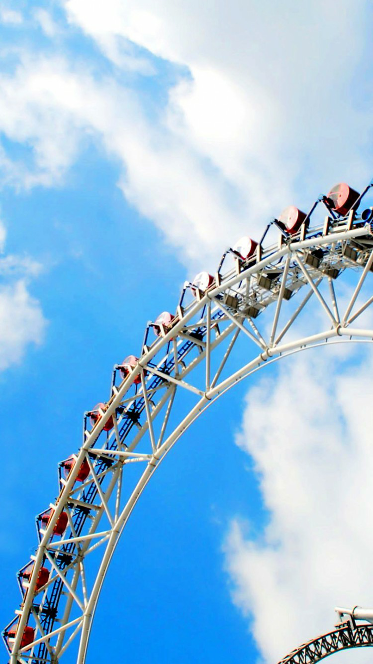 摩天轮 背景图片，摩天轮图片高清（手机壁纸，唯美浪漫摩天轮）