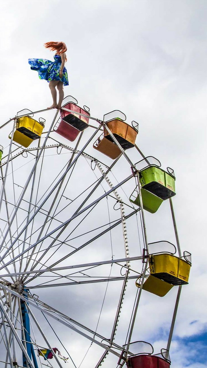 摩天轮 背景图片，摩天轮图片高清（手机壁纸，唯美浪漫摩天轮）