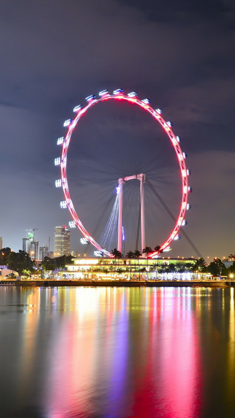 摩天轮 背景图片，摩天轮图片高清（手机壁纸，唯美浪漫摩天轮）