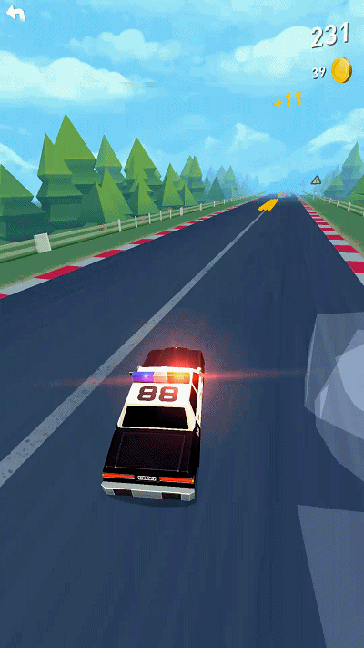 这款赛车游戏里,你只需负责漂移就行了:thumb drift 拇指漂移