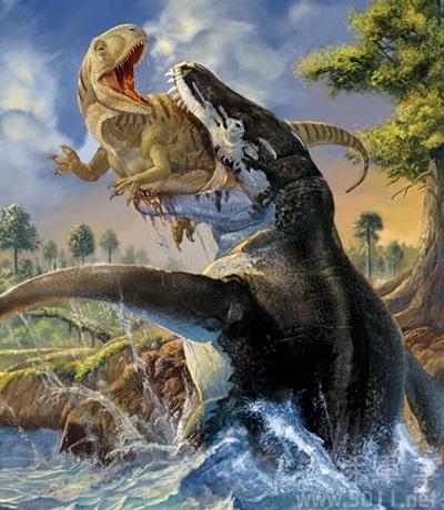 自然界已灭绝的倒立怪异史前怪兽