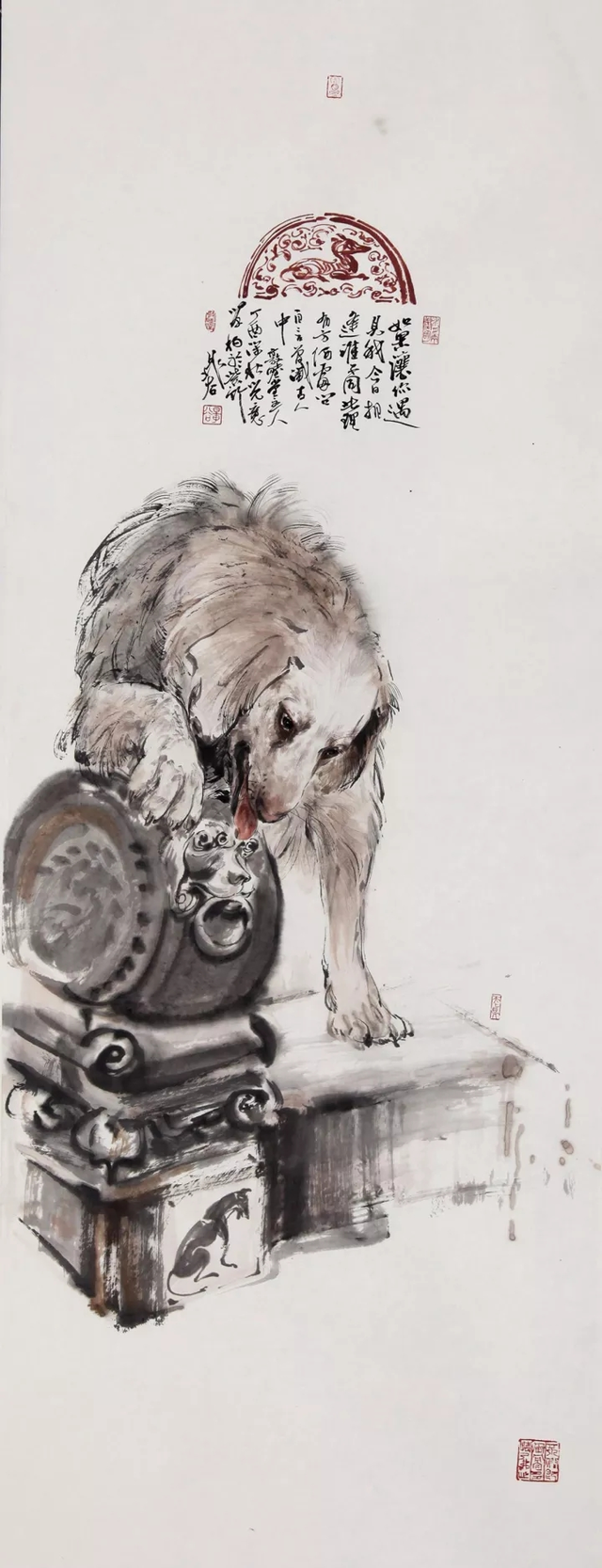 大摇大摆指什么生肖,晁谷画十二生肖—狗 - 玉三网