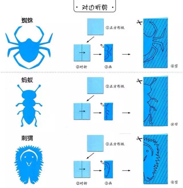 儿童趣味手工剪纸，五折窗花折剪方法一（妈妈再也不用担心娃的手工作业啦）