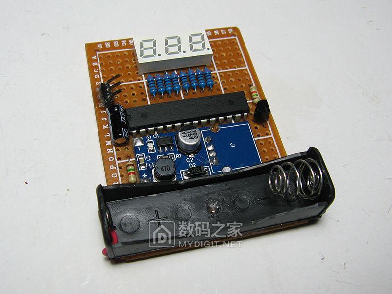 单片机检测电池电量 测量5号14500电池专用！利用单片机自制06V到5V的两线电压表