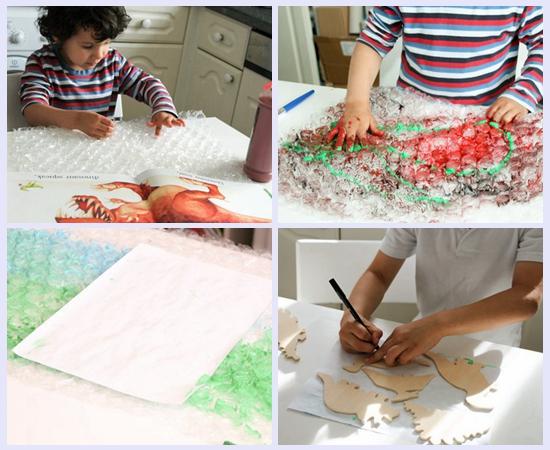 水彩笔画恐龙的画法，恐龙水彩画怎么画（恐龙主题绘画，恐龙也温柔）