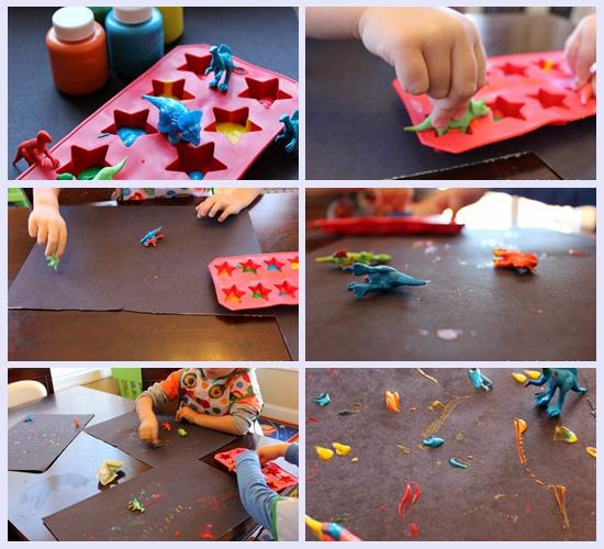 水彩笔画恐龙的画法，恐龙水彩画怎么画（恐龙主题绘画，恐龙也温柔）